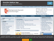 Tablet Screenshot of gemeinde.neumarkt.bz.it